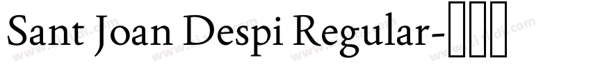 Sant Joan Despi Regular字体转换
